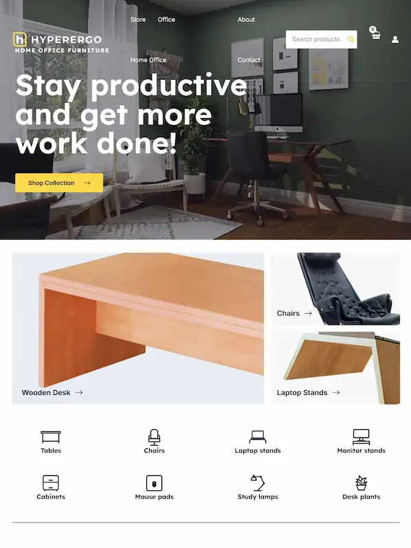WordPress mall E-handel hemsida