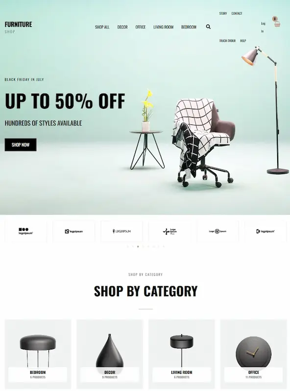 WordPress mall E-handel hemsida